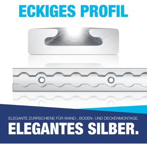 Produktbild für Airlineschiene NTG Standard, Set, zum Schrauben, 2 Stück