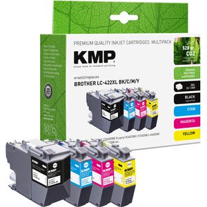 Produktbild für Tinte KMP für Brother LC-422XLVAL