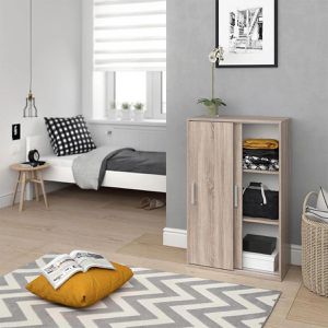Produktbild für Kleiderschrank Vicco Falk, sonoma eiche