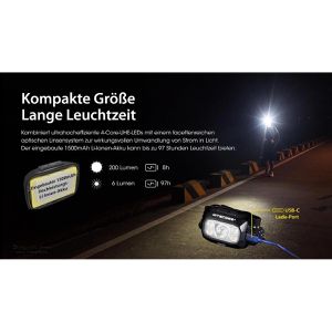 Produktbild für Stirnlampe Nitecore NU30 LED, wiederaufladbar