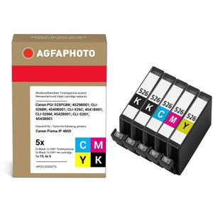 Produktbild für Tinte AgfaPhoto für Canon PGI-525PGBK + CLI-526BKCMY Multipack