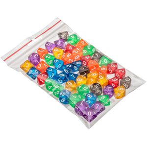 Produktbild für Würfel Philos 7540, transparent, bunt