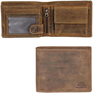 Portemonnaie Greenburry Vintage 1796-25, braun, aus Echt Leder