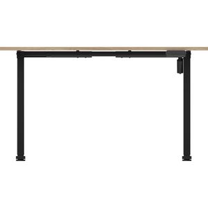 Produktbild für Schreibtisch Möbelpartner Emmik 702074, weißeiche / schwarz