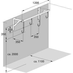 Produktbild für Fahrradständer WSM 3874, Wandmontage
