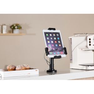 Produktbild für Tablet-Halterung myWall HT32L, 2-in-1, schwarz, für Tisch