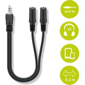 Produktbild für Audiokabel Goobay 50464, 0,2m