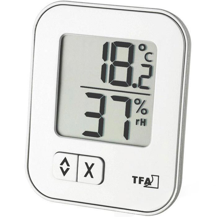 TFA Thermometer 30.5027.02 innen, digital, mit Hygrometer, weiß – Böttcher  AG