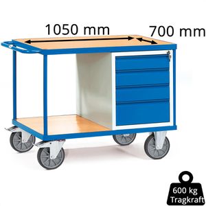 Produktbild für Werkstattwagen Fetra 2474, Tragkraft 600 kg