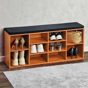 Produktbild für Schuhbank Kesper 15985, orange, aus Holz