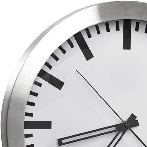 Produktbild für Wanduhr Alco 190, Aluminium, analog, Quarzuhr