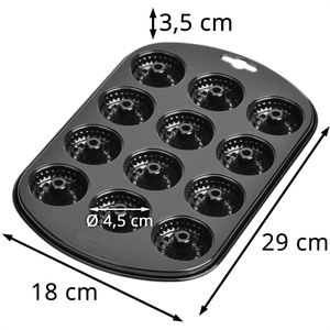 Produktbild für Backform Kaiser Inspiration, 12 Mini-Gugelhupf-Muffins, Stahl