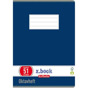 Oktavheft Herlitz x-book, 413617, A6