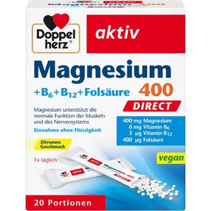 Magnesium Doppelherz aktiv, 20 Portionen Granulat
