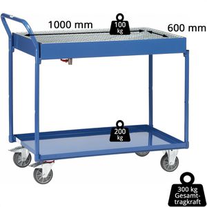 Produktbild für Tischwagen Fetra 2722, aus Metall
