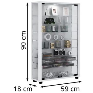 Produktbild für Glasvitrine VCM Lumo Mini, stehend
