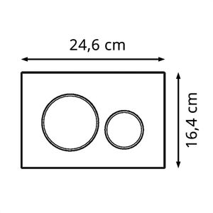 Produktbild für Betätigungsplatte Geberit Sigma20, weiß/vergoldet