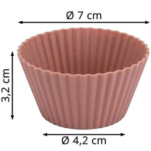 Produktbild für Muffinförmchen Dr.Oetker-Küchenhelfer wiederverwendbar Silikon