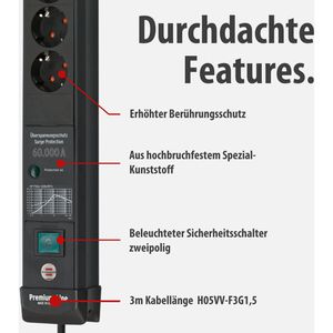 Produktbild für Steckdosenleiste Brennenstuhl Premium-Line, 3m