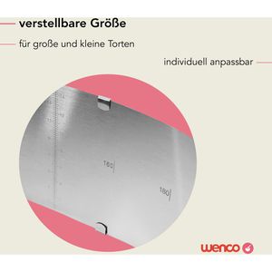 Produktbild für Tortenring wenco 555647, backofenfest, aus Edelstahl