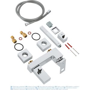 Produktbild für Badewannenarmatur GROHE Eurocube, 23141000, aus Messing
