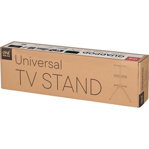 Produktbild für TV-Ständer One-For-All Quadpod WM7476, Eiche, Metall &amp; Holz