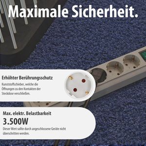 Produktbild für Steckdosenleiste Brennenstuhl Eco-Line, 3m Kabel