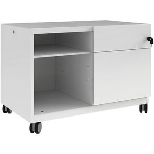 Rollcontainer Bisley Note Caddy, aus Metall, weiß