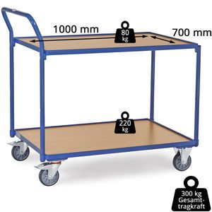 Produktbild für Tischwagen Fetra 2744, aus Metall &amp; Holz