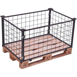 Produktbild für Palettenaufsatz VARIOfit Typ 62, pa-080.020, anthrazit, Stahl