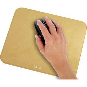 Produktbild für Mauspad Hama Velvet, 54168, senfgelb