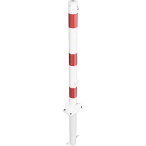 Produktbild für Absperrpfosten Schake 460FUHB, rot/weiß, aus Metall