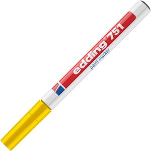 Produktbild für Lackmarker Edding 751, gelb