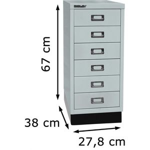 Produktbild für Schubladenschrank Bisley MultiDrawer, aus Metall