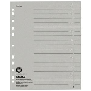 Trennblätter Falken 80001696, A4