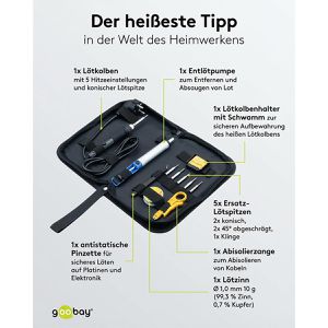 Produktbild für Lötkolben Goobay 77995, Starter Set