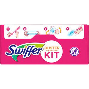 Swiffer Staubwedel Staubmagnet Kit Starterset Pink, Mischgewebe, Länge: 30  cm, 3 Tücher – Böttcher AG