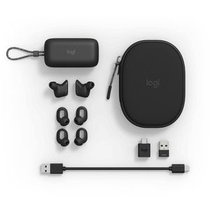 Produktbild für Headset Logitech Zone True Wireless, mit Ladecase