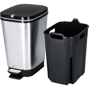 Produktbild für Mülleimer Curver KIS Chic Bin Style, silber