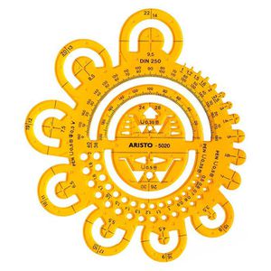 Schablone Aristo AR5020, Abrundungsschablone