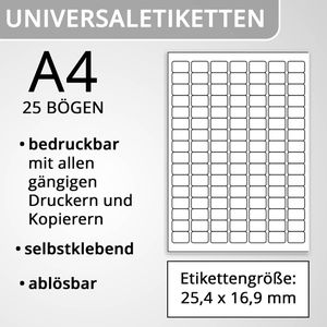 Produktbild für Universaletiketten Herma 4211, weiß