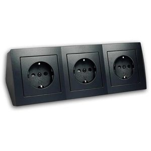 Tischsteckdose McPower Flair, mit 0,15 m GST18 Kabel