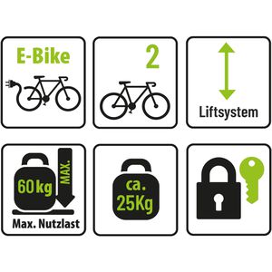 Produktbild für Fahrradträger EUFAB Bike Lift für Anhängerkupplung