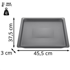 Produktbild für Backblech Siemens HZ631070, anthrazit, aus Emaille