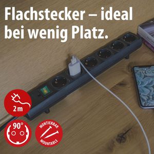 Produktbild für Steckdosenleiste Brennenstuhl Comfort-Line Plus 2m