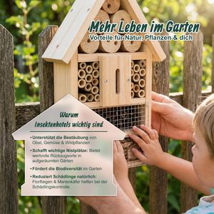 Produktbild für Insektenhotel Relaxdays 10052301, zum Aufhängen, aus Holz