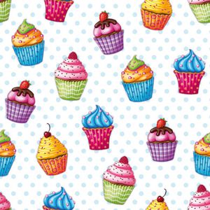 Servietten Papstar 82736 Cupcakes