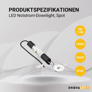 Produktbild für Notbeleuchtung Enovalite 200106, Sicherheitsleuchte, LED, Akku