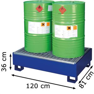Produktbild für Auffangwanne CEMO SW2, 7583, aus Stahl