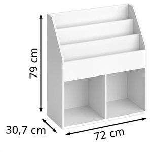 Produktbild für Bücherregal Vicco Luigi, weiß